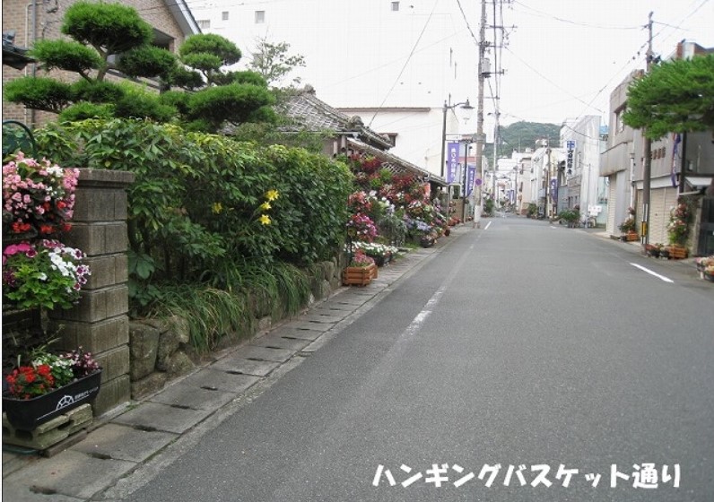 75 下田まち遺産 ハンギングバスケット通り 下田市