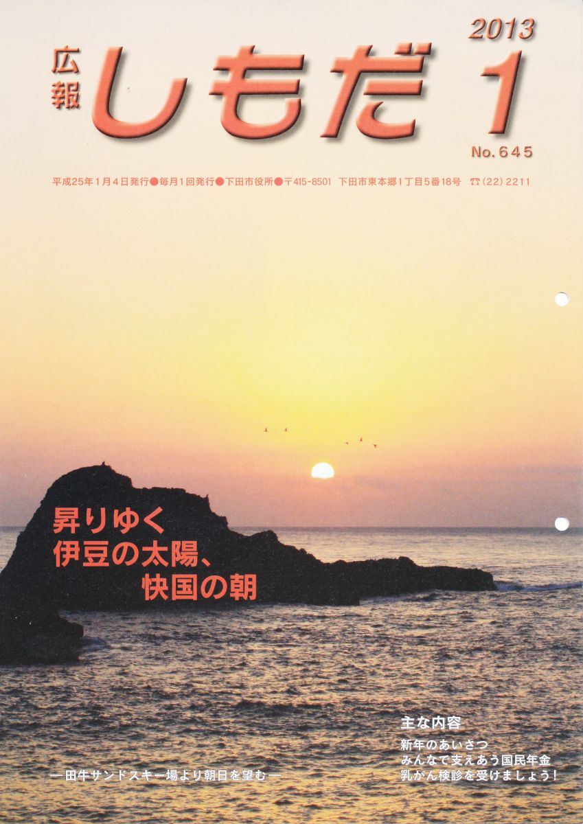 広報しもだ1月号表紙